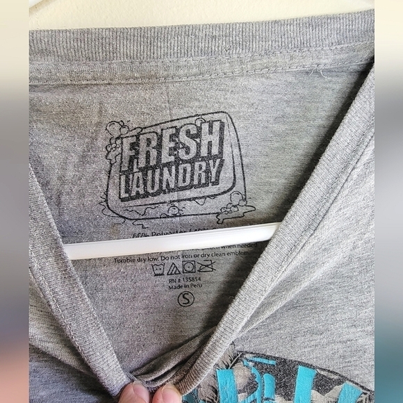 Fresh Laundry Floral Pharaoh Graphic T-shirt with Floral Sleeves, Size Small - Picture 3 of 3